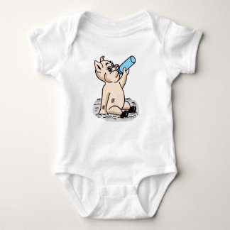 Cute Baby Pig Cartoon Design Baby Bodysuit