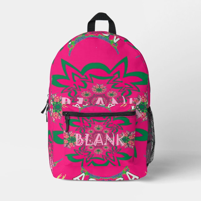 Cute Baby Pink Floral Print Cut Sew Bag (Front)