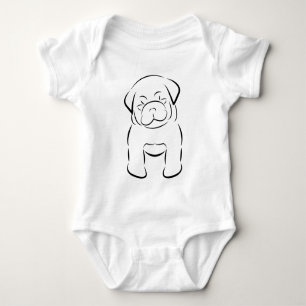 Cute Baby Pug Creeper