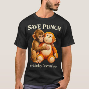 Cute Baby Punch Monkey Save Punch Every Monkey T-Shirt