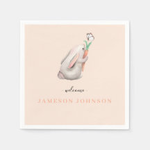 Cute Baby Rabbit Napkins for Party