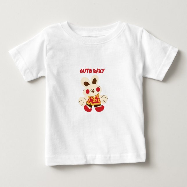 "CUTE BABY RABIT T-SHIRT" Baby Rabbit T-Shirt  (Front)