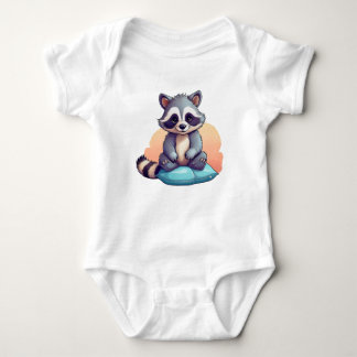 Cute Baby Raccoon – Adorable Cartoon Bodysuit