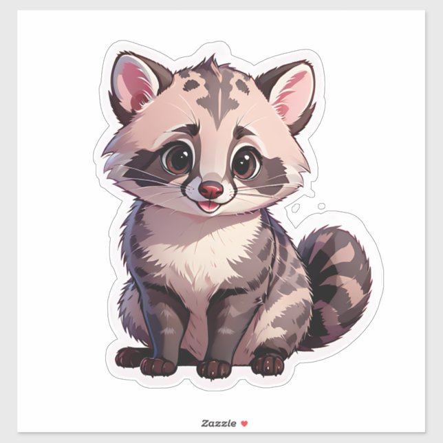 Cute Baby Racoon (Sheet)