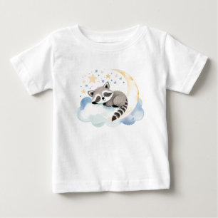 Cute Baby Racoon on the Moon – T-Shirt
