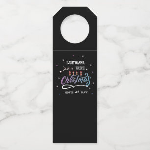Cute Baby Reindeer Christmas Bottle Tag
