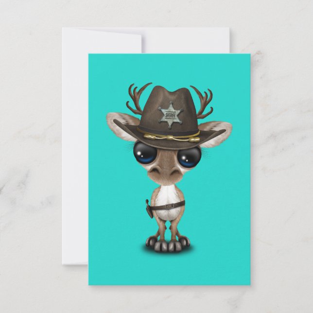 Cute Baby Reindeer Sheriff (Front)