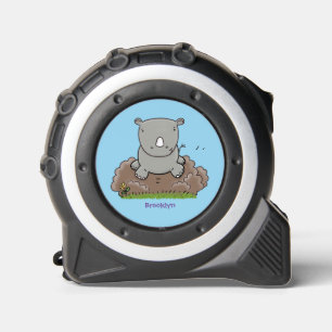 Cute baby rhino cartoon illustration 1