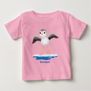 Cute baby sandpiper cartoon illustration  T-Shirt