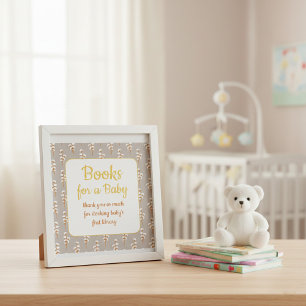 Cute Baby Shower Books for Baby  Poster