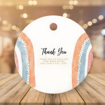 Cute Baby Shower favour tag