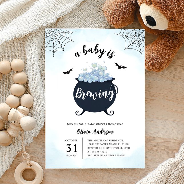 Cute Baby Shower Halloween Invitation (Creator Uploaded)