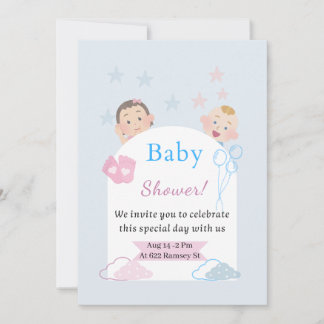 Cute Baby Shower Invitation | Gender Neutral