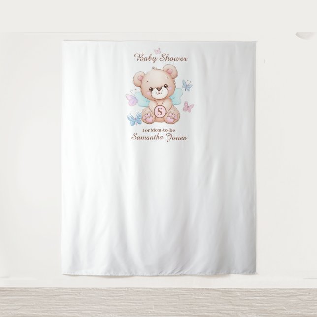 Cute Baby Shower Personalised  Tapestry (Front)