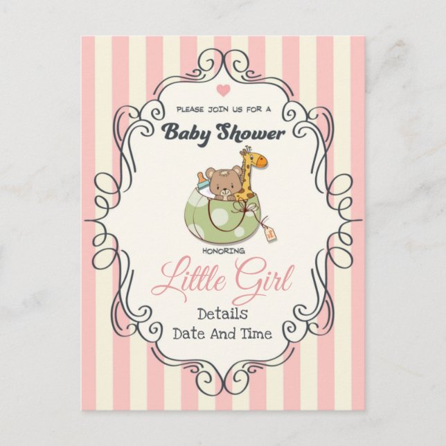 Cute Baby Shower Postcard (Front)