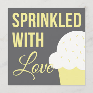 Cute Baby Shower Sprinkled With Love Invitation