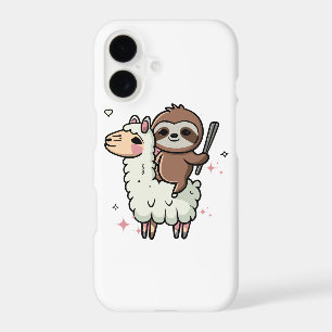 Cute Baby Sloth and Llama