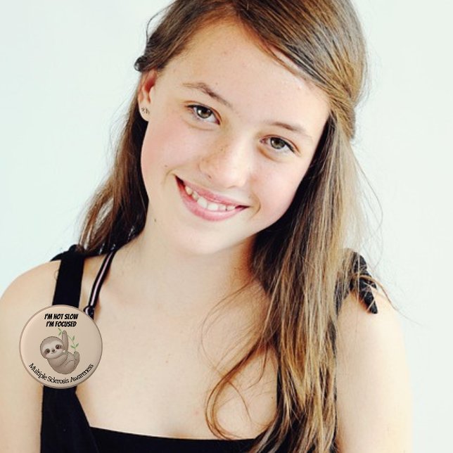 Cute Baby Sloth Multiple Sclerosis 6 Cm Round Badge (Creator Uploaded)