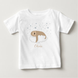 Cute Baby Sloth Sleeping On a Cloud Personalised  T-Shirt