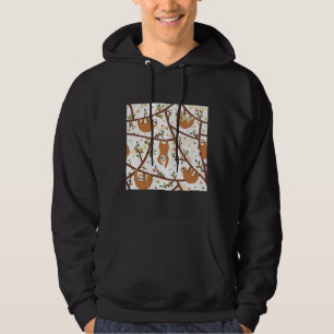 Cute Baby Sloth With Mum Scoop Hoodie