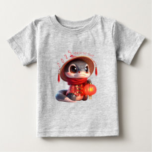 Cute Baby Snake Chinese New Year 2025 Baby 2 Baby T-Shirt