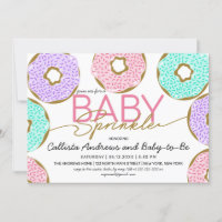 Cute Baby Sprinkle Pink Green Purple Doughnuts Sho