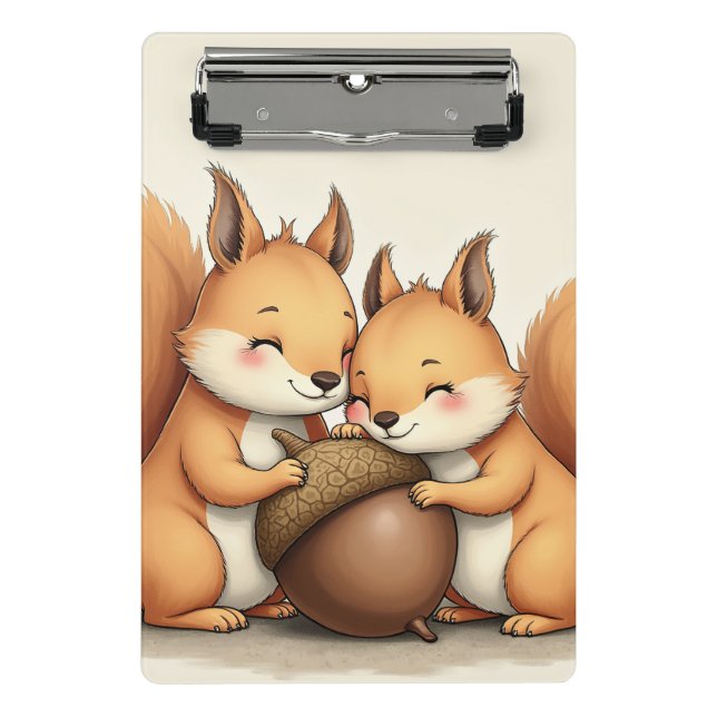 cute baby squirrel mini clipboard (Front)