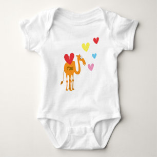 Cute Baby Suit with Camel Bodysuit