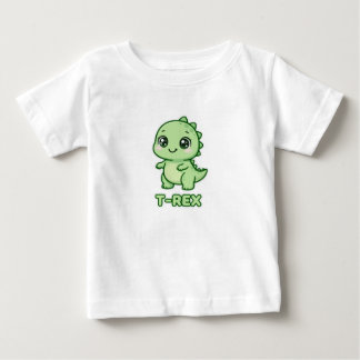 Cute Baby T-Rex Dinosaur Chibi Illustration T-Shirt