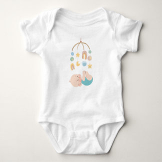 Cute Baby T-Shirt with Stars Baby Bodysuit