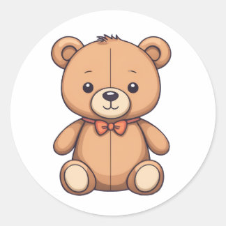cute baby teddy bear artline sticker