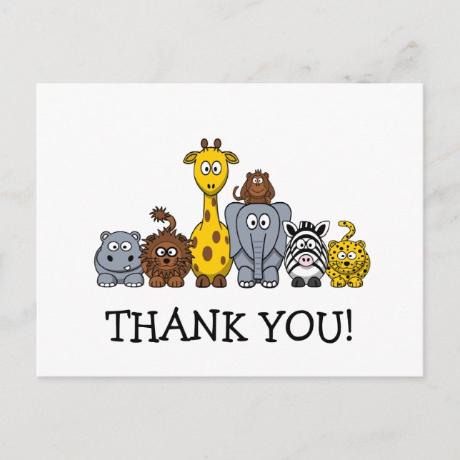 CUTE BABY THANK YOU POSTCARD (Front)