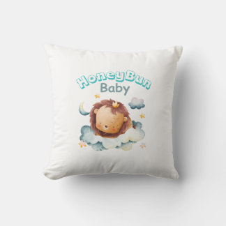 Cute baby throw pillow