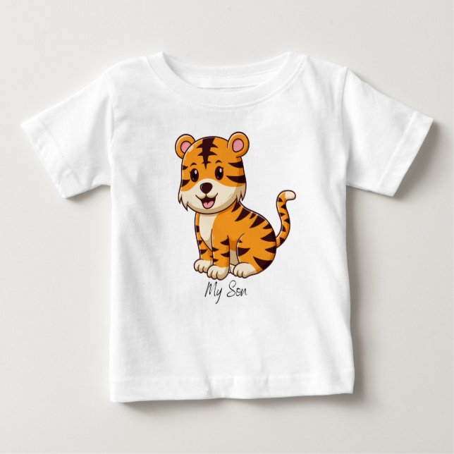 cute baby tiger  baby T-Shirt (Front)