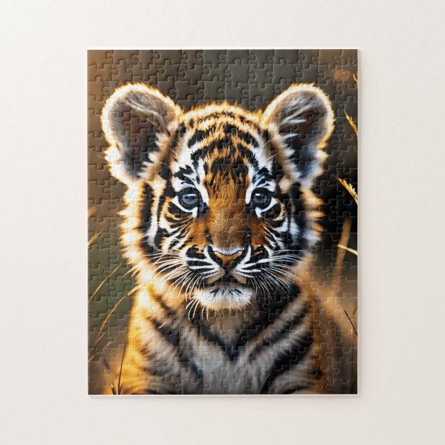 Cute Baby Tiger Cub Jigsaw Puzzle (Vertical)