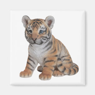Cute Baby Tiger Cub Magnet