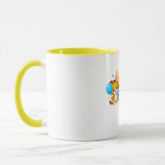 Cute Baby Tiger Happy Birthday Coffee Mug
