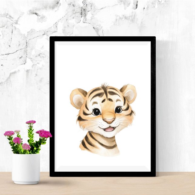 Cute Baby Tiger Nursery print Jungle Safari Animal (Creator Uploaded)