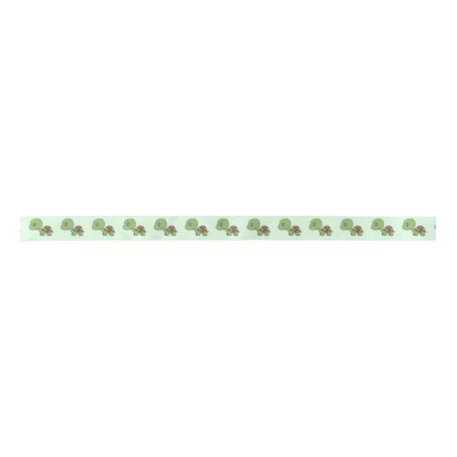 Cute Baby Tortoise Satin Ribbon (Front)