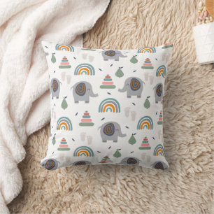 Cute Baby Toy Pattern Cushion