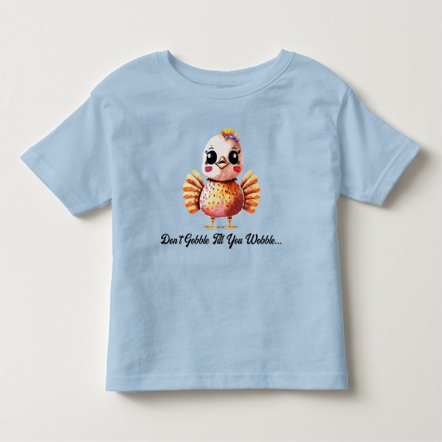 Cute Baby Turkey T-Shirt (Front)