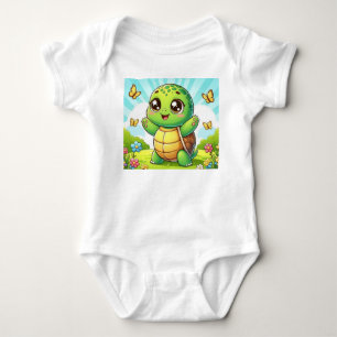 Cute Baby Turtle Bodysuit – Kawaii Animal Infant O
