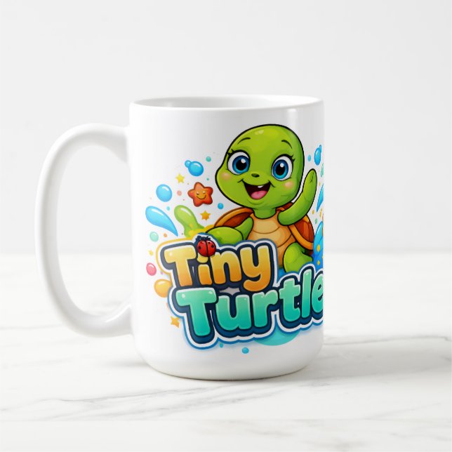 Cute Baby Turtle Coffee Mug (Left)