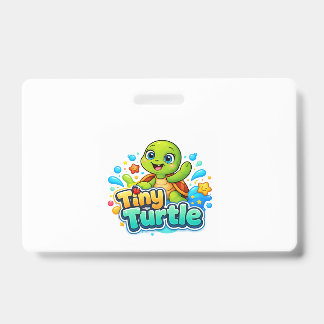 Cute Baby Turtle ID Badge