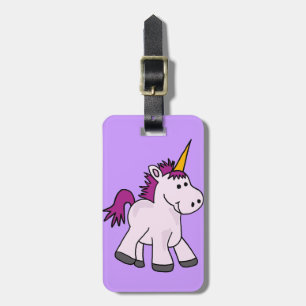 Cute Baby Unicorn Cartoon Luggage Tag