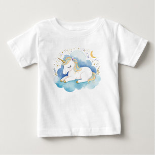 Cute Baby Unicorn on the Moon – T-Shirt