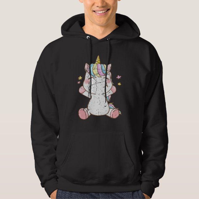 Cute Baby Unicorn Unicorns Magical Creature Fans Hoodie (Front)