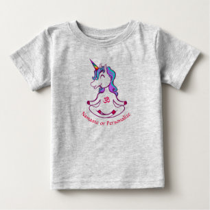 Cute Baby Unicorn Zen Yoga Meditation Namaste T-Shirt