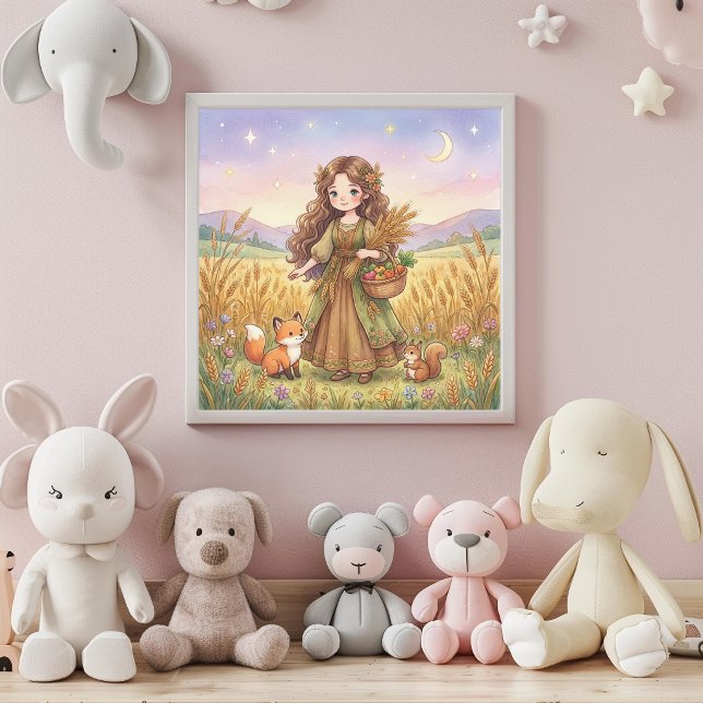 Cute Baby Virgo Zodiac Wall Art Poster (Creator Uploaded)