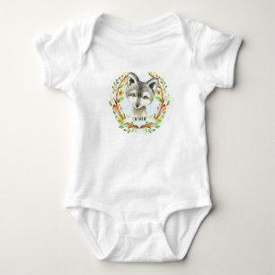 Cute Baby Wolf  Bodysuit